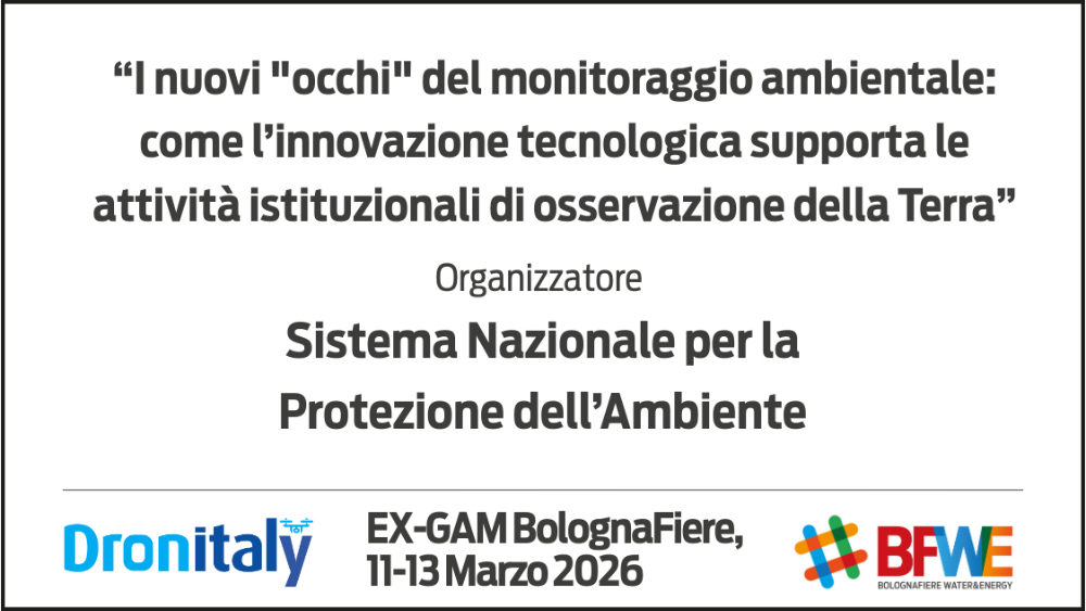 SNPA event on using drones for environmental monitoring in Dronitaly